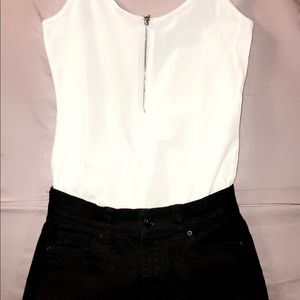Black and white summer outfit